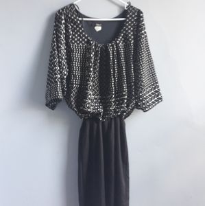 Black and white dress